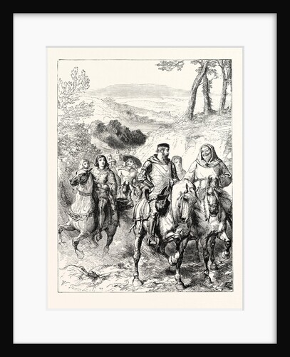 Chaucer's Pilgrims Travelling to Canterbury. by Anonymous