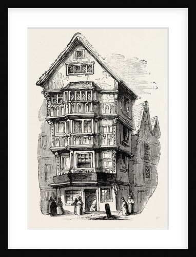 Fifteenth Century House Fleet Street London by Anonymous