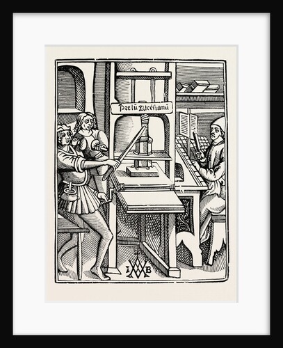 Early Printing Press. by Anonymous