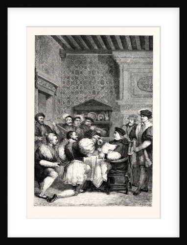 Cardinal Wolsey is Served at Table by Nobles and Gentlemen by Anonymous