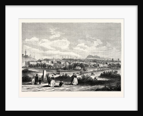 Edinburgh from Warriston Cemetery 1843 by Anonymous