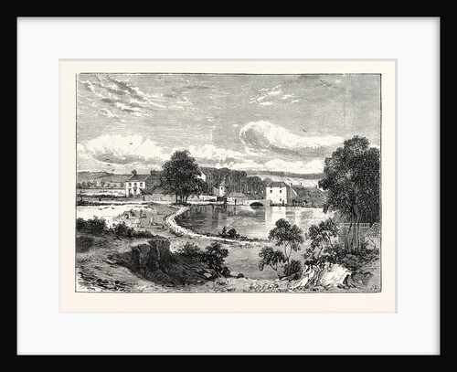 Edinburgh: Canonmills Loch and House 1830 by Anonymous