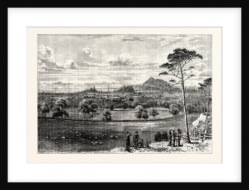 Edinburgh from Rest and Be Thankful Corstorphine Hill. by Anonymous