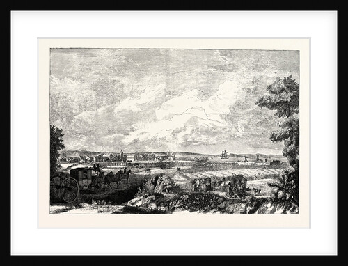 Edinburgh: View of Leith from the Eastern Road 1751 by Anonymous