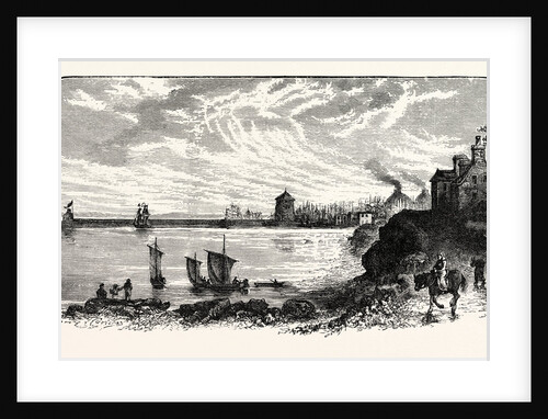 Edinburgh: Leith Pier from the West 1775 by Anonymous