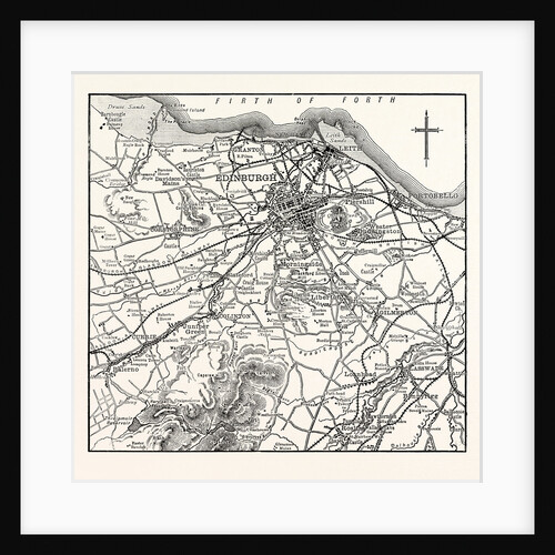 Map of the Environs of Edinburgh. by Anonymous