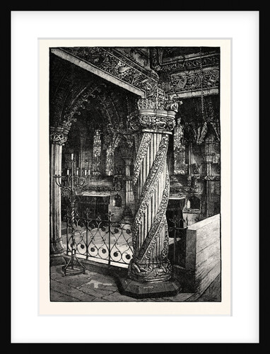 Edinburgh: Roslin Chapel: The 'Prentice Pillar by Anonymous
