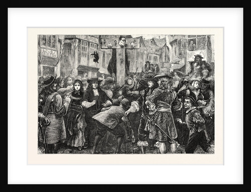 Titus Oates in the Pillory London by Anonymous