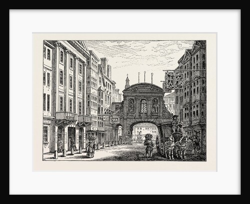 Old Temple Bar and the Devil Tavern London by Anonymous