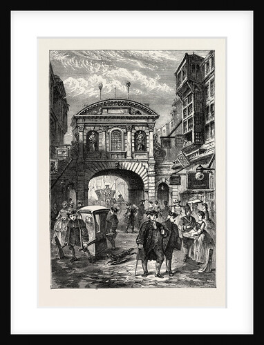 Temple Bar in Dr. Johnson's Time London by Anonymous