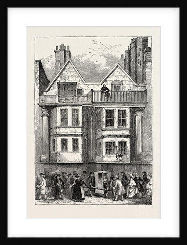 Old Houses in Fleet Street Near St. Dunstan's Church London by Anonymous