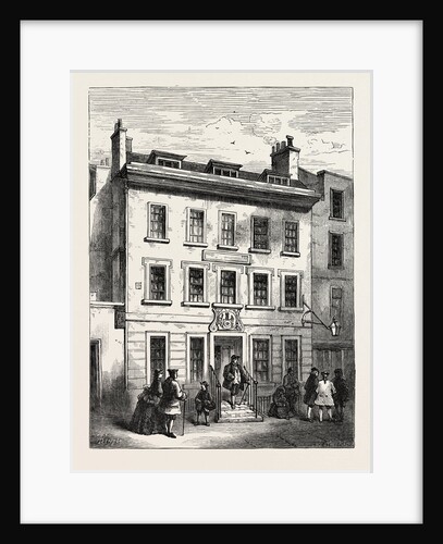 Old House in Bolt Court London by Anonymous