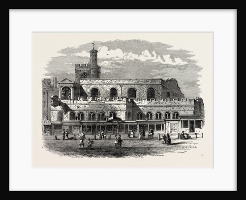 Old St. Dunstan's Church 1814 London by Anonymous
