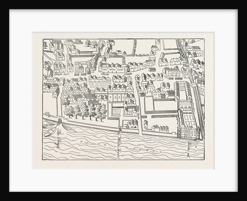 Fleet Street the Temple London from a Plan Published by Ralph Aggas 1563 by Anonymous