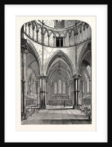Interior of the Temple Church 1870 London by Anonymous