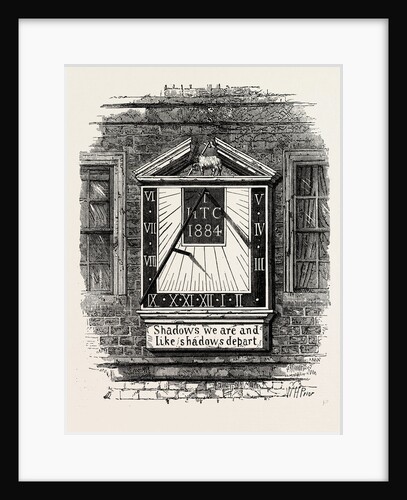 Sun-Dial in the Temple 1885 London by Anonymous