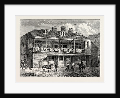 Yard of the Black Lion Whitefriars London by Anonymous