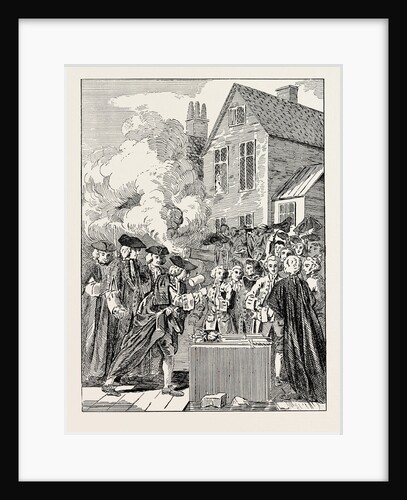 Laying the Foundation-Stone of Blackfriars Bridge 1760 London by Anonymous