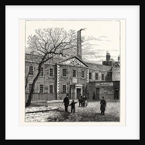 Printing House Square and the Times Office 1870 London by Anonymous