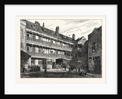 The Inner Court of the Old Belle Sauvage London by Anonymous
