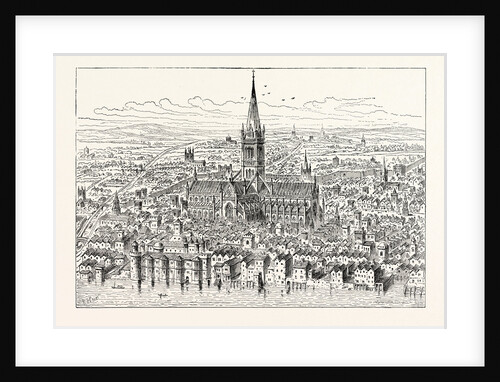 St. Paul's and the Neighbourhood in 1540 London by Anonymous