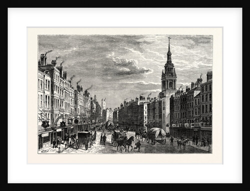 Bow Church and Cheapside in 1750 London by Anonymous