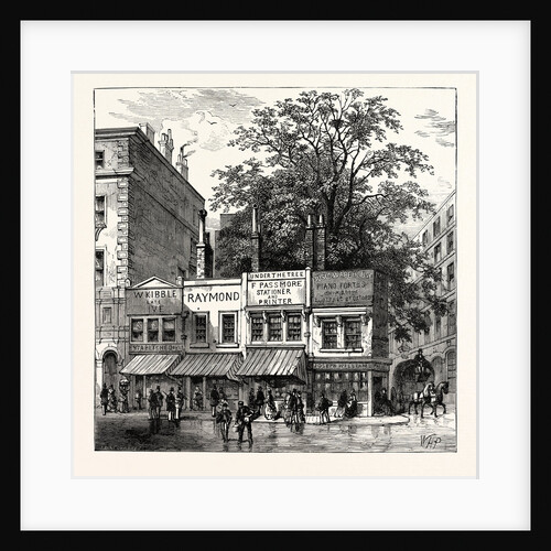 The Tree at the Corner of Wood Street 1870 London by Anonymous