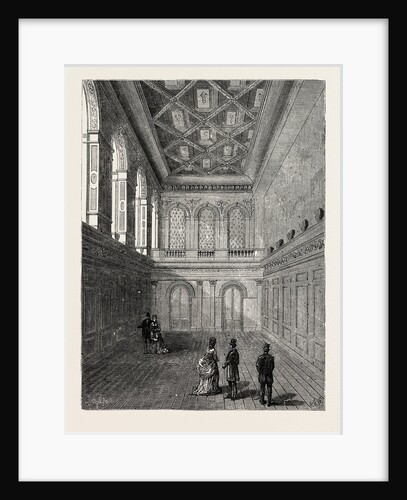 Interior of Haberdashers' Hall 1876 London by Anonymous