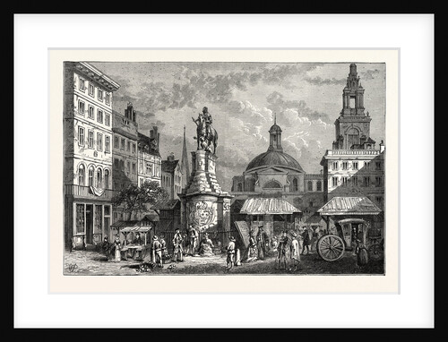The Stocks' Market Site of the Mansion House London by Anonymous