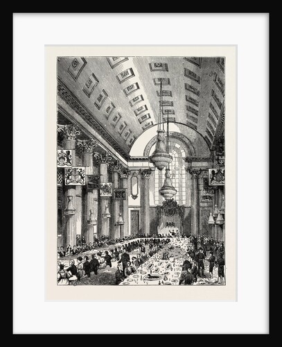 Interior of the Egyptian Hall London by Anonymous
