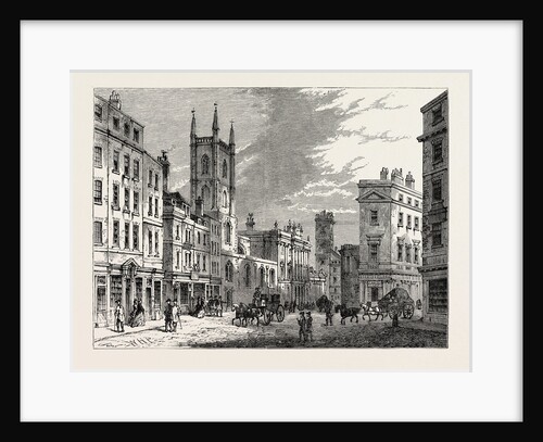 The Old Bank Looking from the Mansion House 1730 London by Anonymous