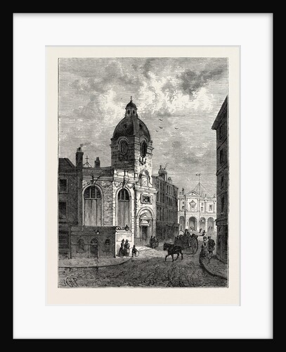 The Church of St. Benet Fink from an Old View London by Anonymous