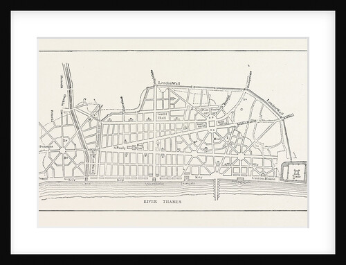 Wren's Plan for Rebuilding London by Anonymous
