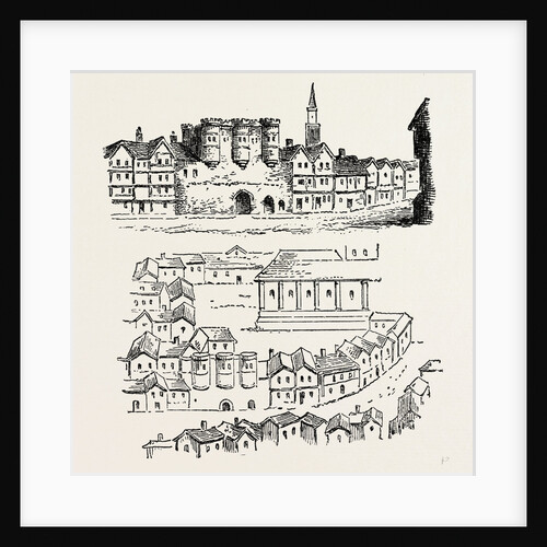 Cromwell House from Aggas's Map London by Anonymous