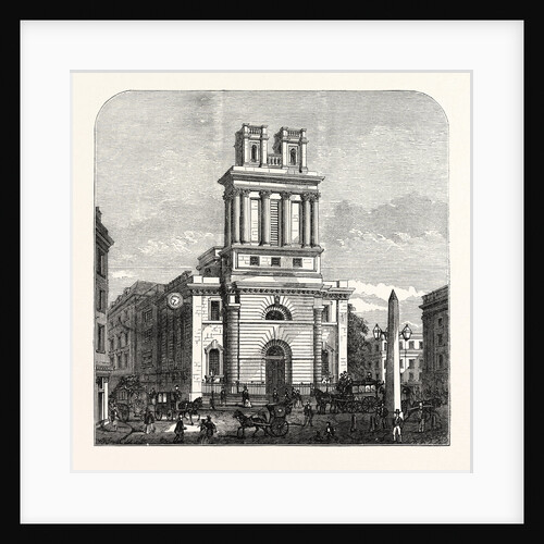 St. Mary Woolnoth 1870 London by Anonymous
