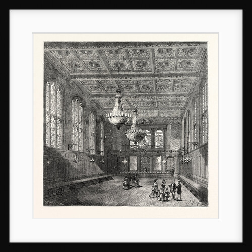 Interior of Merchant Taylors' Hall London by Anonymous