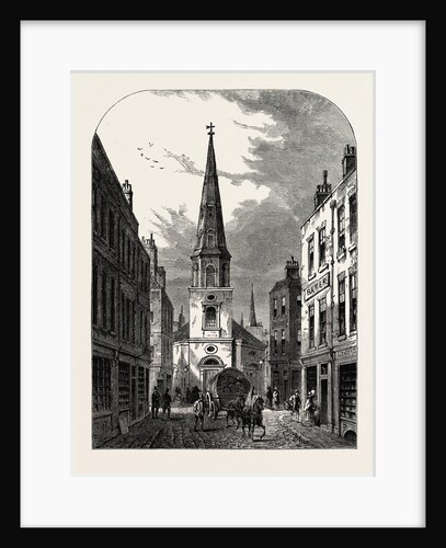 St. Antholin's Church Watling Street 1868 London by Anonymous