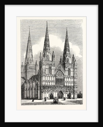 West Front of Lichfield Cathedral by Anonymous