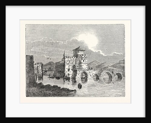 The Channel of the Euri'Pus and the Modern Town of E'Gripos: The Bridge of the Euripus by Anonymous