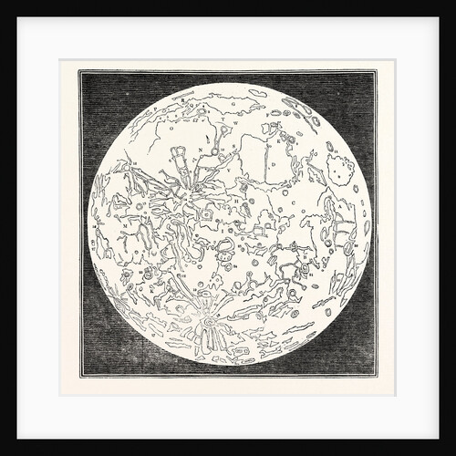 Map of the Moon 1833 by Anonymous