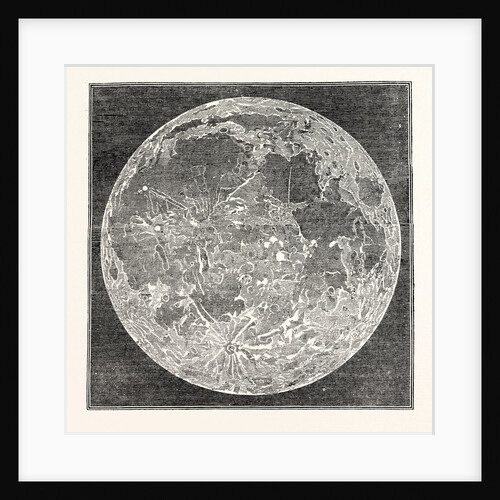 Telescopic Appearance of the Moon 1833 by Anonymous