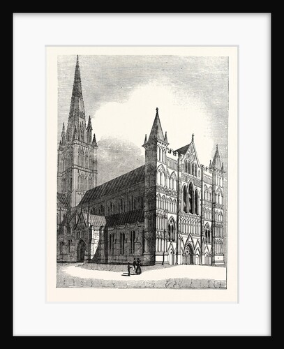 North-West View of Salisbury Cathedral by Anonymous