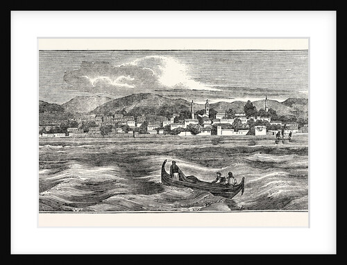 View of the Town of Egripos in Euboea from the Sea by Anonymous