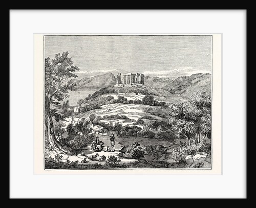 View in Aegina with the Temple of Jupiter Panhellenus by Anonymous