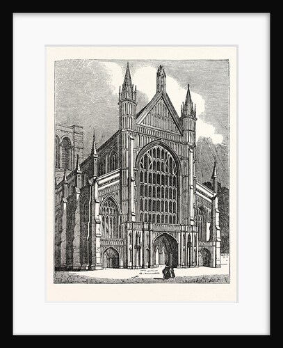 North-West View of the Cathedral at Winchester by Anonymous