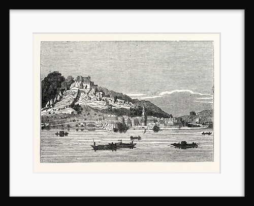 Castle and Village of Durnstein from the Danube by Anonymous