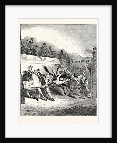 A Roman Horse-Race: Horses Preparing to Start by Anonymous