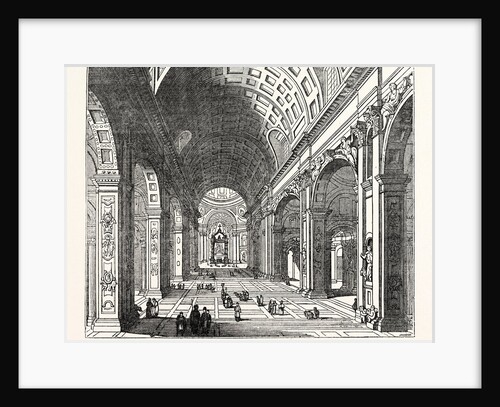 Central Nave of St. Peter's Rome by Anonymous