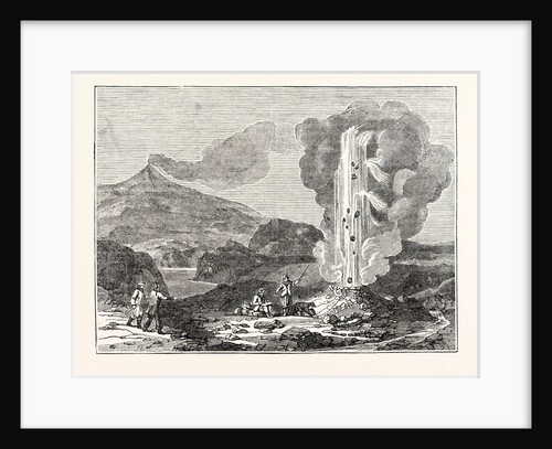 Iceland: View of a Geyser or Hot Fountain by Anonymous