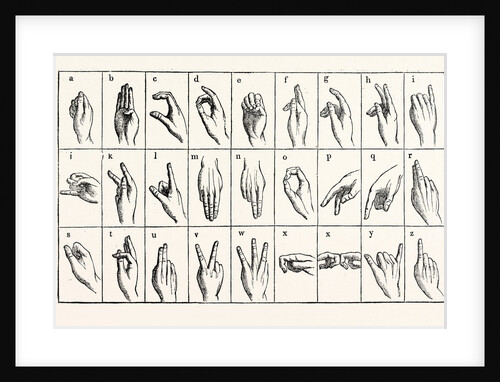 The Single-Handed Alphabet by Anonymous
